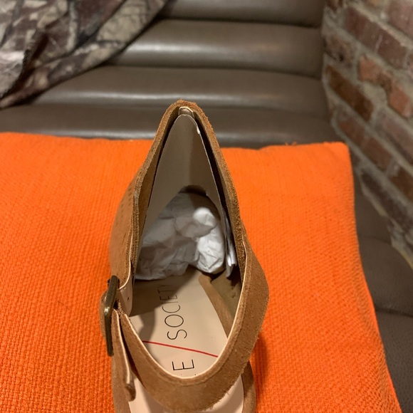 NWOT Sole Society Rena Suede Peep-toe - Picture 5 of 7